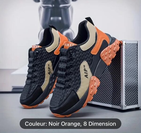 AIP TrailFlex Woven Outdoor Sneakers – Brown/Navy