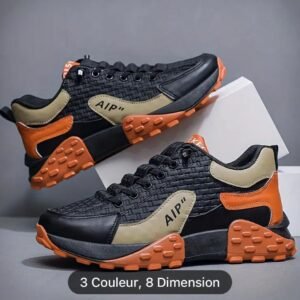 AIP TrailFlex Woven Outdoor Sneakers – Brown/Navy