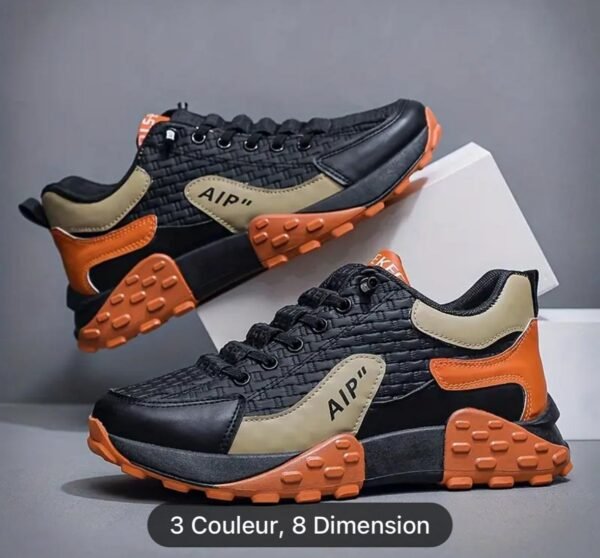 AIP TrailFlex Woven Outdoor Sneakers – Brown/Navy